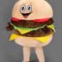disfraz animado hamburguesa
